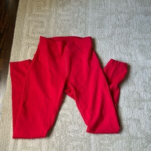 Red instill tights, lululemon
